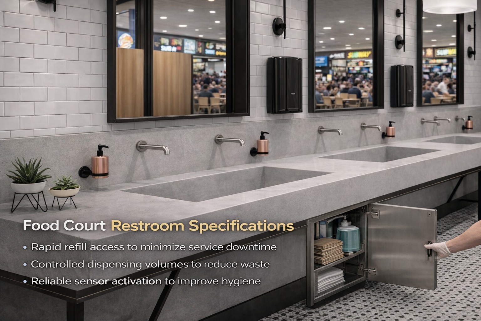 Food Court Restroom Application